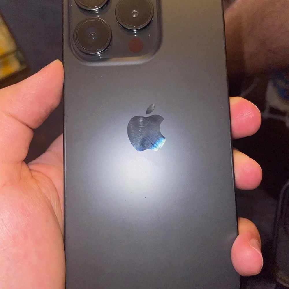 Sleek Black Smartphone with Advanced Display
